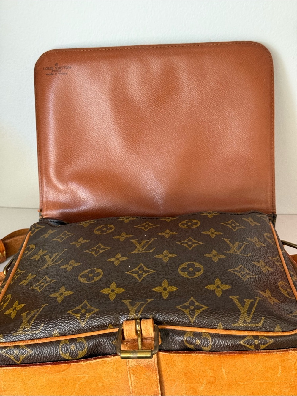 Low start🌟 LOUIS VUITTON Cartouchiere GM Shoulder Bag Monogram 🌟1984 - Picture 14 of 17